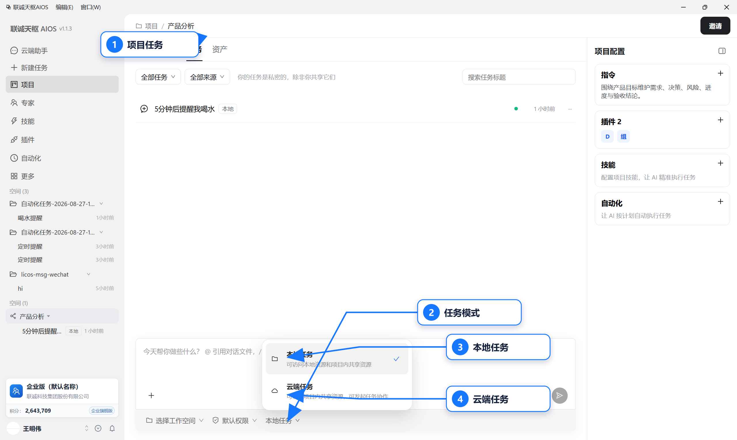项目任务执行方式