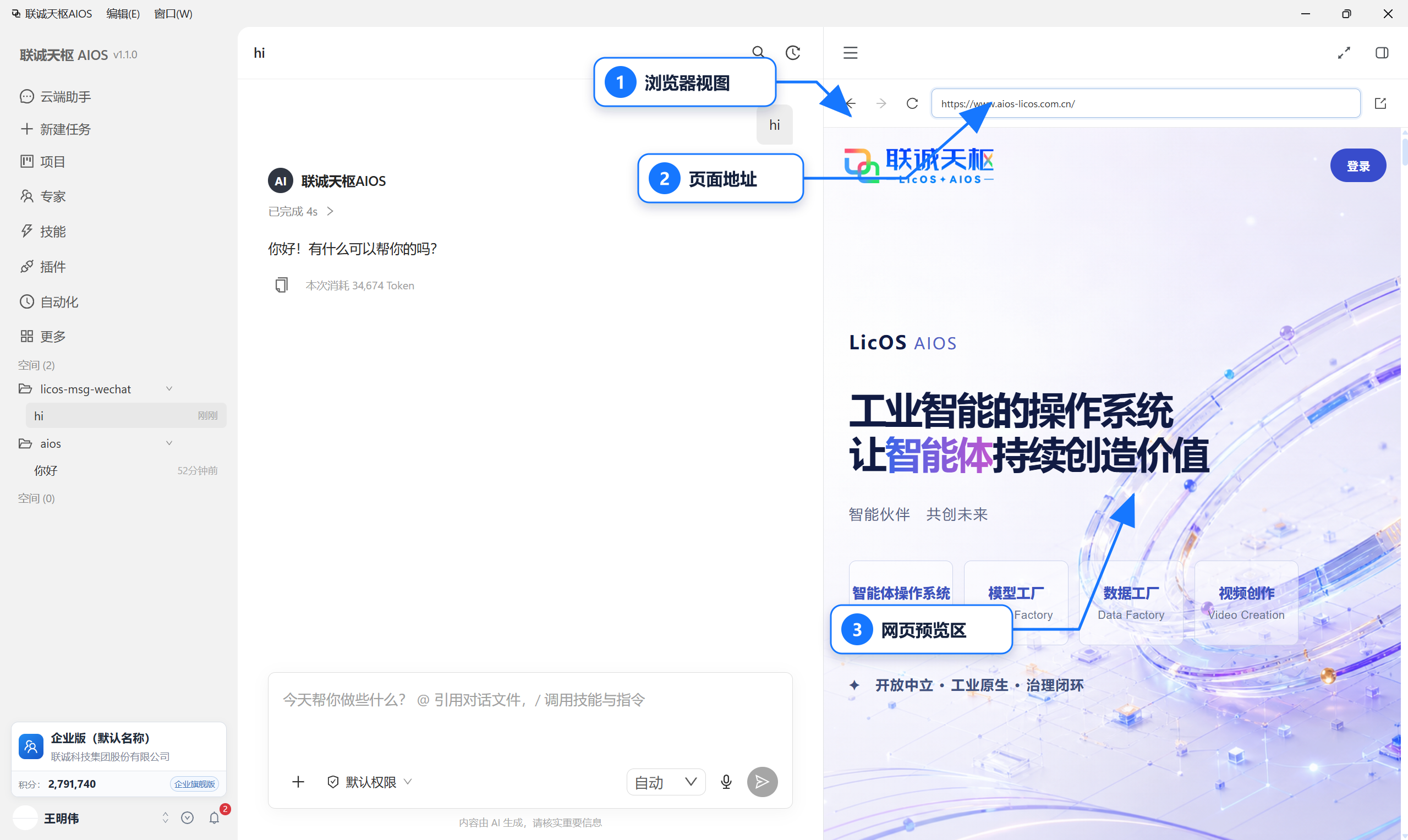 使用内置浏览器预览页面